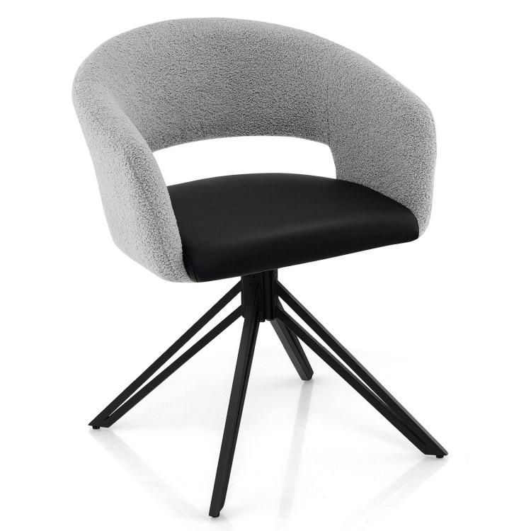 Accent Chairs |  Modern Swivel Accent Chair with Solid Steel Legs Black Accent Chairs Accent Chairs