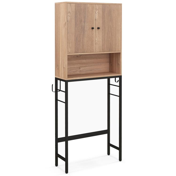 Bathroom |  Over The Toilet Storage Cabinet with 2 Doors and Adjustable Shelf Natural Bathroom Bathroom