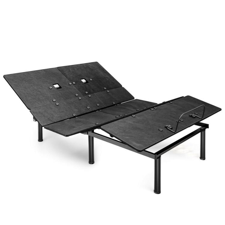 Beds & Bed Frames |  Ergonomic Adjustable Bed Base with Head and Foot Incline Black Bedroom Beds & Bed Frames