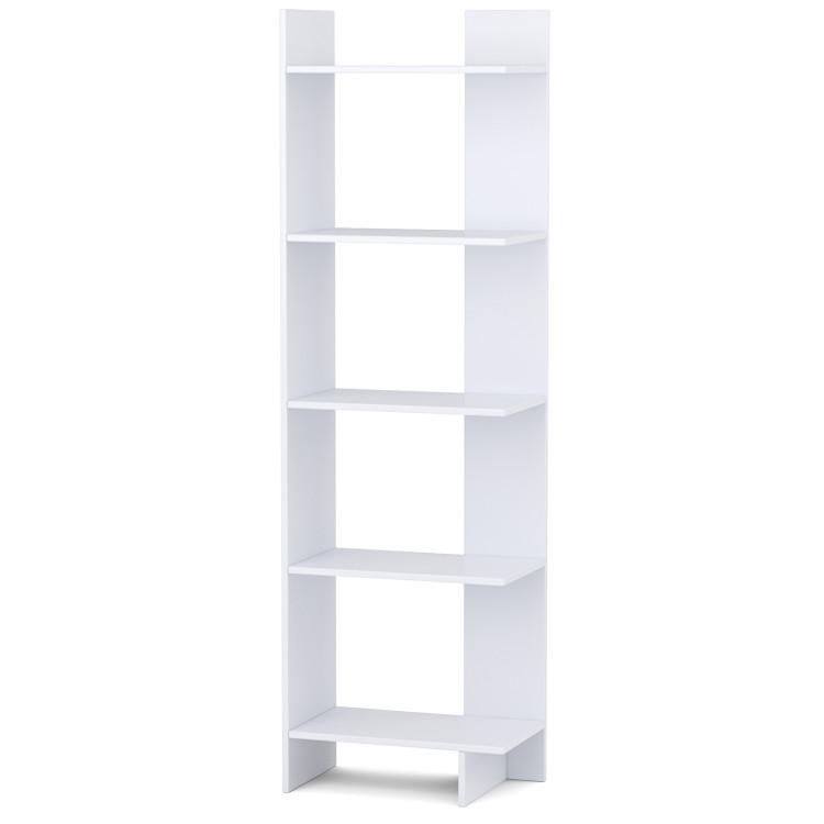 Bookcases |  5-tier Freestanding Decorative Storage Display Bookshelf White Bookcases Bookcases