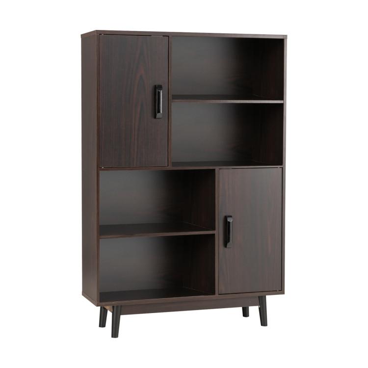 Bookcases |  Sideboard Storage Cabinet with Door Shelf Dark Brown Bookcases Bookcases