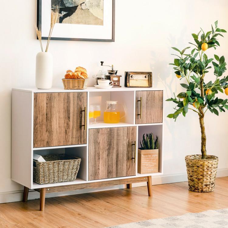 Cabinets & Chests |  Sideboard Storage Cabinet with Storage Compartments White, Coffee Cabinets & Chests Cabinets & Chests