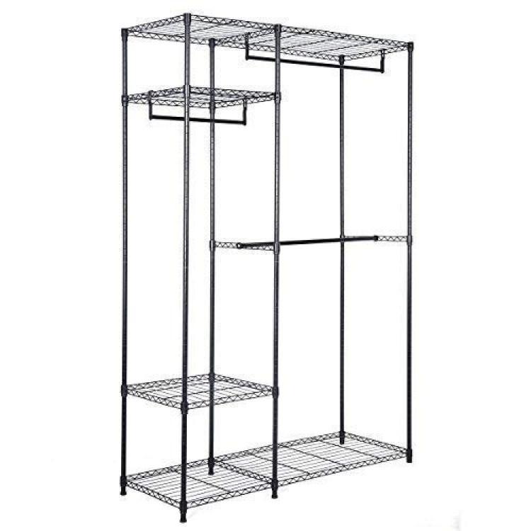 Clothing & Closet Storage |  Portable Steel Closet Hanger Storage Rack Organizer Bedroom Clothing & Closet Storage