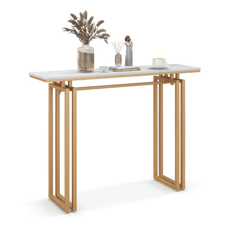 Console Tables |  43.5 Inch Console Table with Heavy-duty Metal Frame Golden Console Tables Console Tables