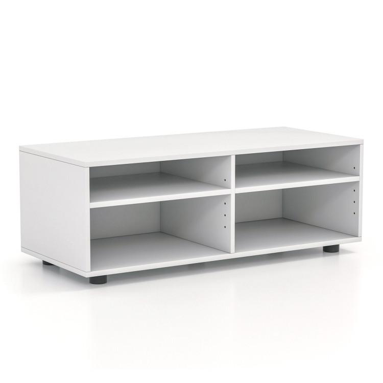 Entertainment Centers & TV Stands |  4-Cube TV Stand for TV up to 45 Inch with 5 Positions Adjustable Shelves White Entertainment Centers & TV Stands Entertainment Centers & TV Stands