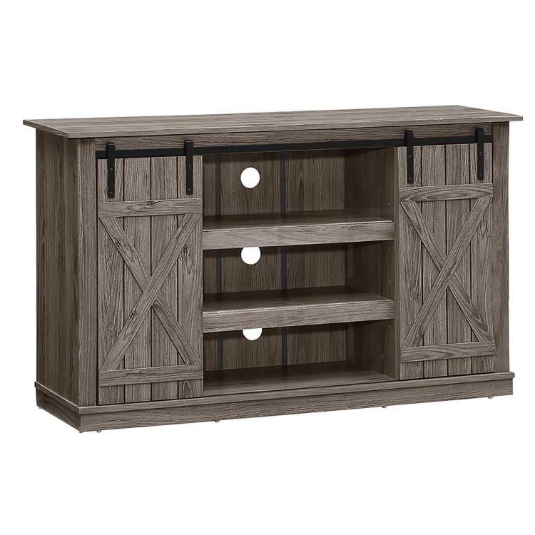 Entertainment Centers & TV Stands |  Farmhouse Wood TV Stand for TVs up to 60 Inch with Sliding Barn Doors Gray Entertainment Centers & TV Stands Entertainment Centers & TV Stands