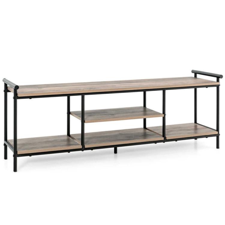 Entertainment Centers & TV Stands |  Industrial TV Stand for TVs up to 60 Inch with Storage Shelves Natural Entertainment Centers & TV Stands Entertainment Centers & TV Stands