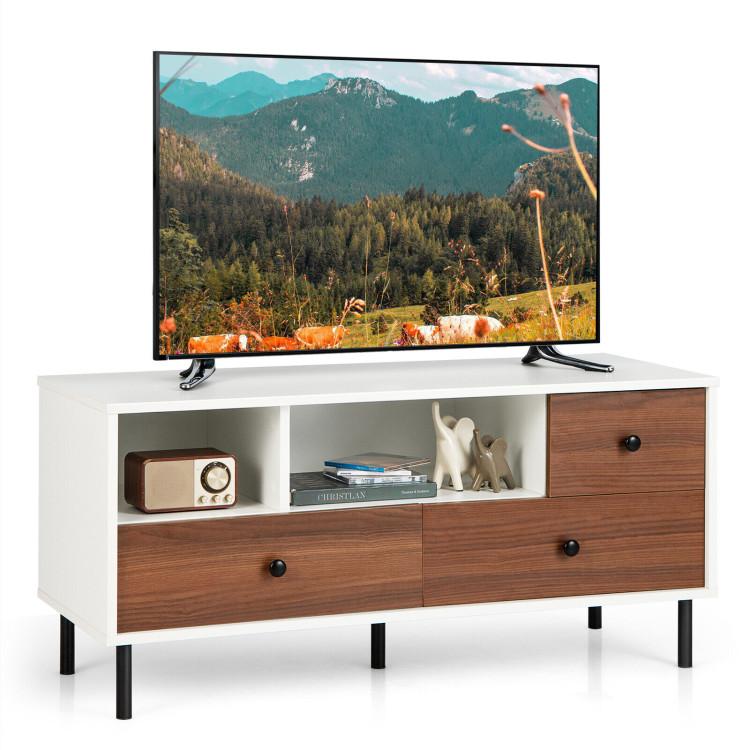 Entertainment Centers & TV Stands |  Mid-Century TV Stand for 50-inch TVs with 2 Cubbies and 3 Drawers Entertainment Centers & TV Stands Entertainment Centers & TV Stands