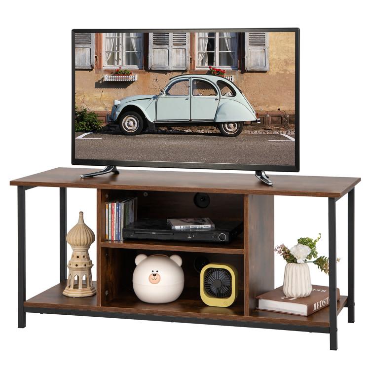 Entertainment Centers & TV Stands |  Mid-Century TV Stand for TVs up to 50 Inches Rustic Brown Entertainment Centers & TV Stands Entertainment Centers & TV Stands