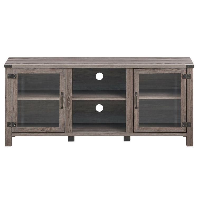 Entertainment Centers & TV Stands |  TV Stand Entertainment Center for TVs up to 65 Inch with Storage Cabinets Gray Entertainment Centers & TV Stands Entertainment Centers & TV Stands