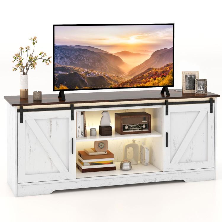 Entertainment Centers & TV Stands |  TV Stand for 65 Inch TVs Media Console Table for Living Room White Entertainment Centers & TV Stands Entertainment Centers & TV Stands