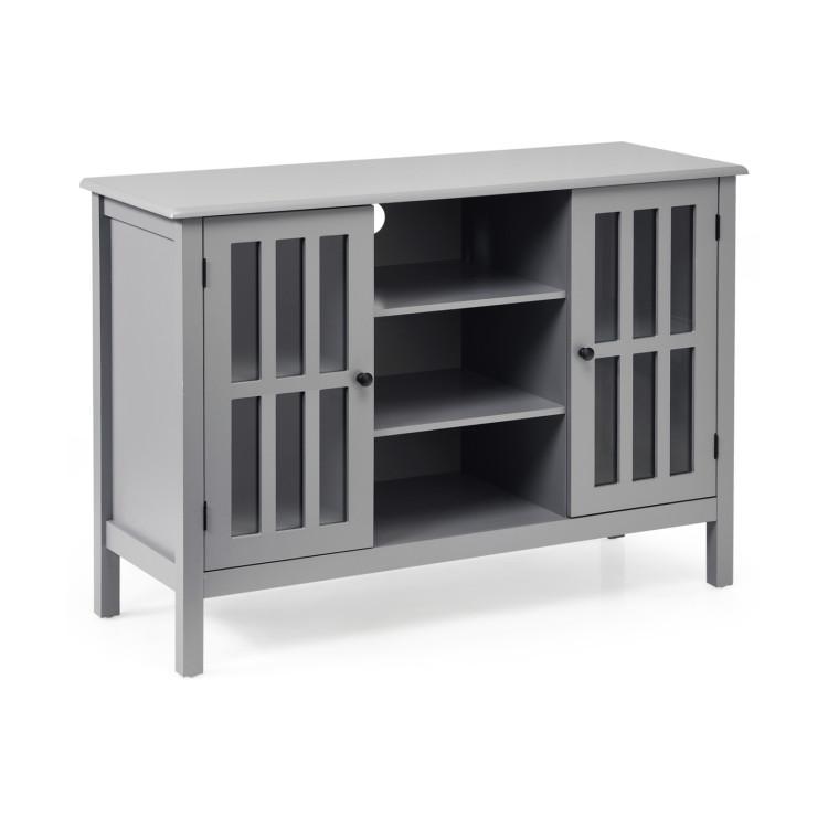 Entertainment Centers & TV Stands |  Wooden TV Stand Console Cabinet for 50 Inches TV Gray Entertainment Centers & TV Stands Entertainment Centers & TV Stands