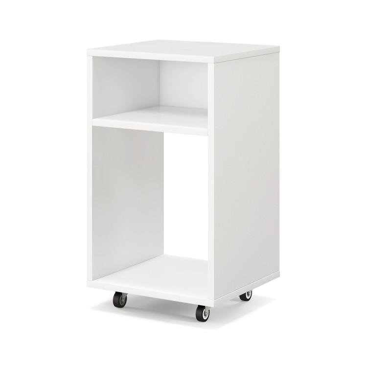 File Cabinets |  Mobile File Cabinet Wooden Printer Stand for Home Office White File Cabinets File Cabinets