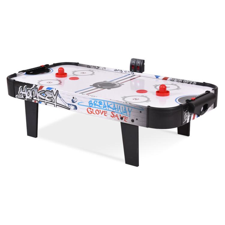 Game Room |  42 Inch Air Powered Hockey Table Top Scoring 2 Pushers Furniture Game Room