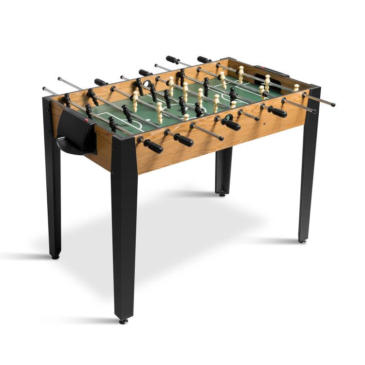 Game Room |  48 Inch Competition Sized Home Recreation Wooden Foosball Table Brown Furniture Brown