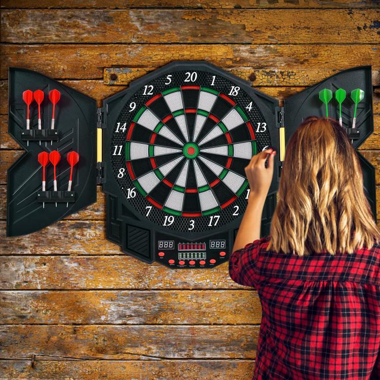 Game Room |  Professional Electronic Dartboard Set with LCD Display Furniture Game Room