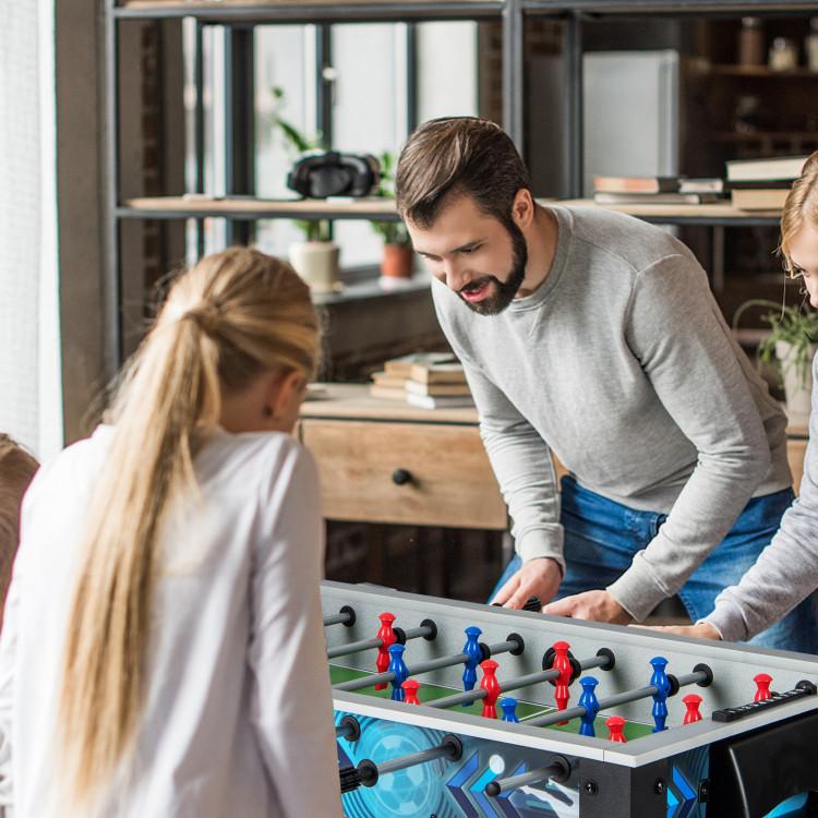 Game Room |  Stable Soccer Table Game with 2 Footballs for All Ages Furniture Game Room