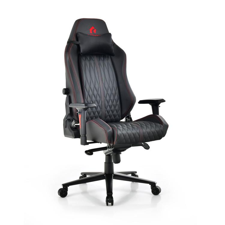 Gaming Chairs |  Adjustable Gaming Chair with Gas Lift 4D Armrest and Lumbar Support Black Gaming Chairs Black