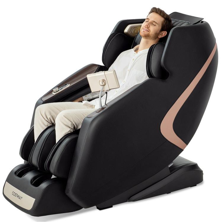 Massage Chairs |  Enjoyment 13 – 3D SL-Track Full Body Zero Gravity Massage Chair with Thai Stretch Black Living Room Black