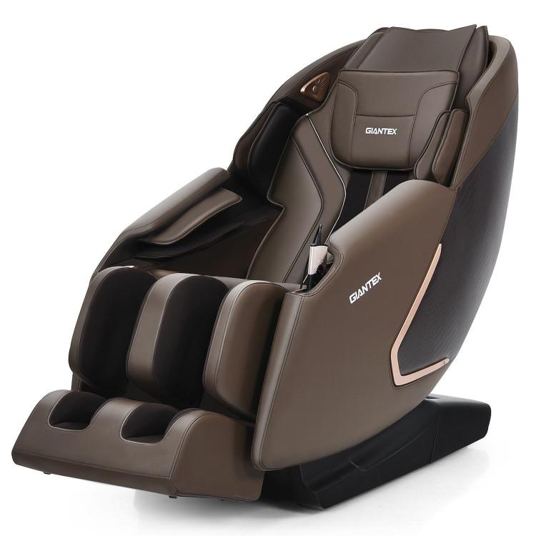 Massage Chairs |  Soothe 10-Full Body Zero Gravity Massage Chair with SL Track Heat Installation-free Brown Living Room Brown