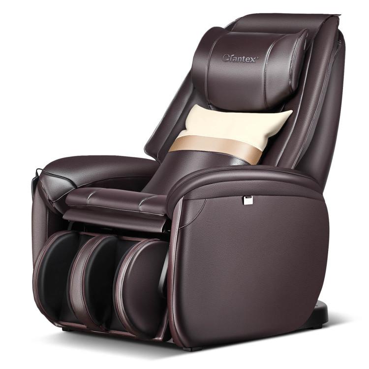 Massage Chairs |  Soothe 26 – Full Body Zero Gravity Massage Chair with Pillow Brown Living Room Brown