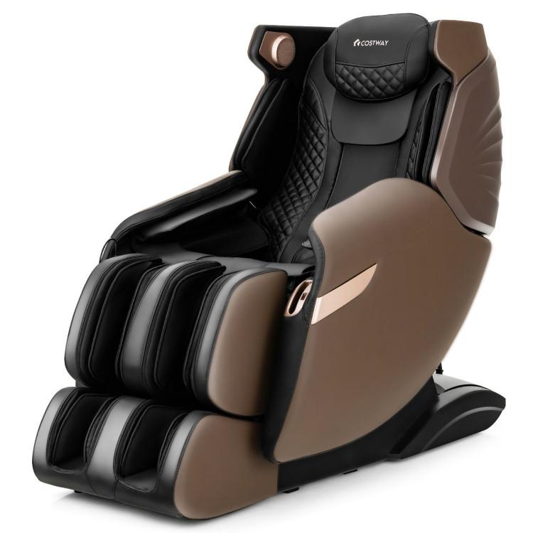 Massage Chairs |  Therapy 21 – 3D SL-Track Electric Full Body Zero Gravity Shiatsu Massage Chair with Heat Roller Brown Living Room Brown