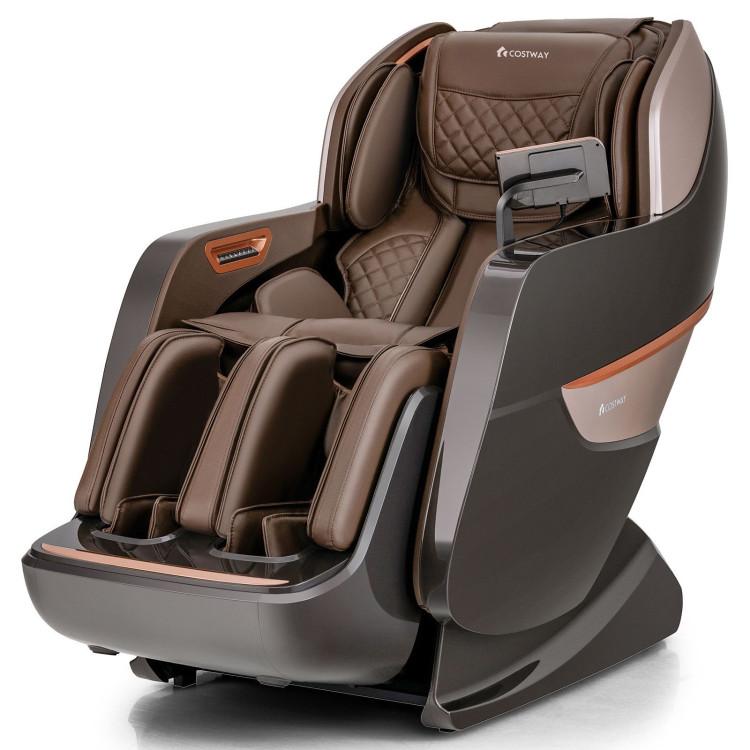 Massage Chairs |  Therapy 22 – SL Track Full Body Zero Gravity Massage Chair Recliner Thai Stretch Heat Roller Brown Living Room Brown