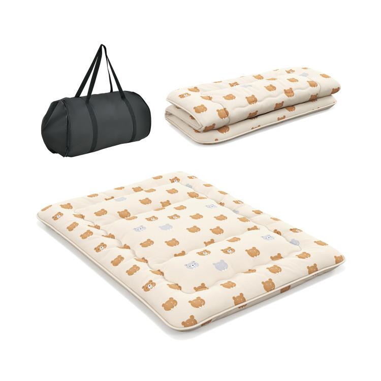 Mattresses |  Foldable Futon Mattress with Washable Cover and Carry Bag for Camping Bedroom Mattresses