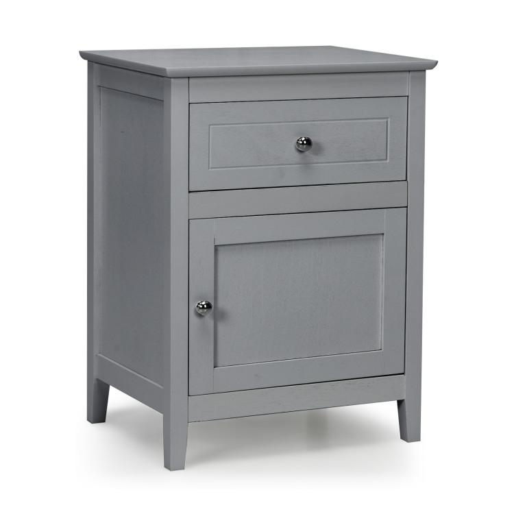 Nightstands |  2-Tier Accent Table with Spacious Tabletop Gray Bedroom Gray