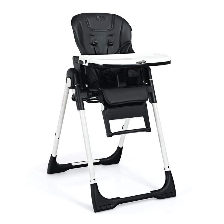 Nursery Furniture |  4-in-1 High Chair–Booster Seat with Adjustable Height and Recline Black Furniture Black