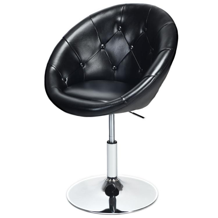 Office Chairs |  1 Piece Adjustable Modern Swivel Round Tufted Black Home Office Black