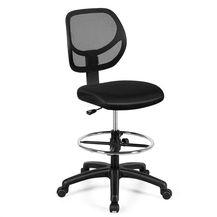 Office Chairs |  Adjustable Height Mid Back Mesh Drafting Office Chair Home Office Office Chairs