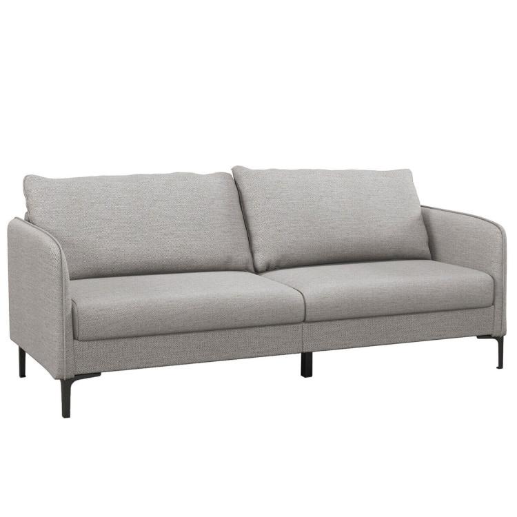 Sofas & Loveseats |  Modern 76 Inch Loveseat Sofa Couch for Apartment Dorm with Metal Legs Gray Living Room Gray