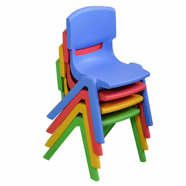 Toddler & Kids Room |  4-pack Colorful Stackable Plastic Children Chairs Furniture Toddler & Kids Room