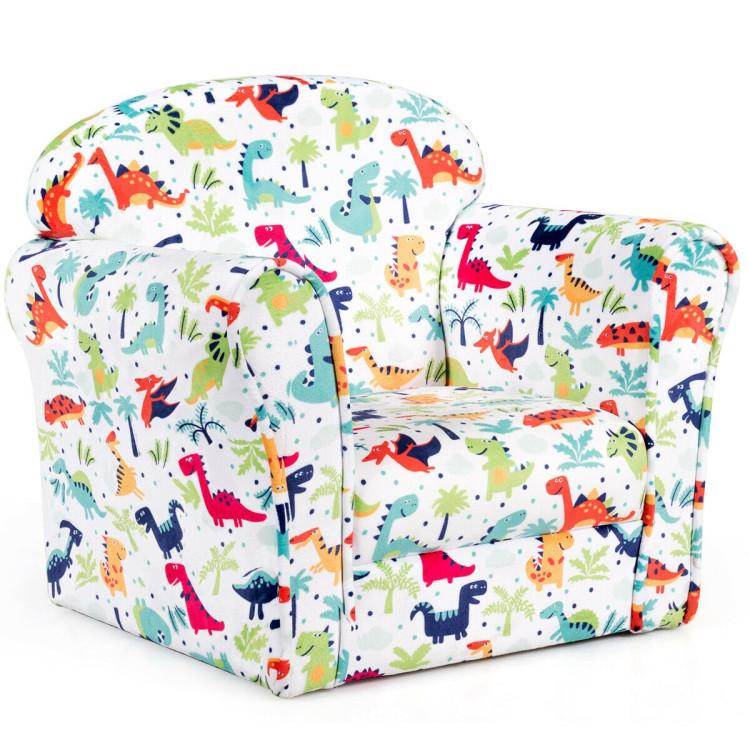 Toddler & Kids Room |  Household Toddler Furnishings Children Armrest Cute Lovely Single Sofa White Dinosaur Pattern Furniture Toddler & Kids Room