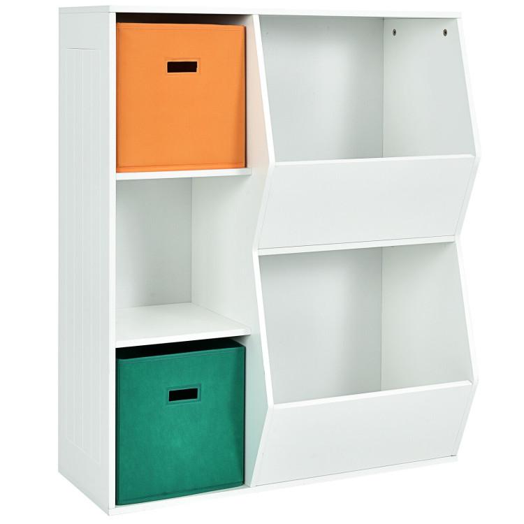 Toddler & Kids Room |  Kids Toy Storage Cabinet Shelf Organizer Multicolor Furniture Multicolor