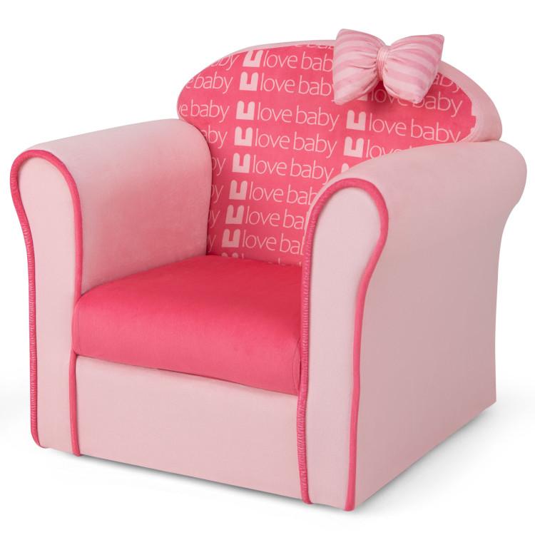 Toddler & Kids Room |  Original Kids Sofa with Armrest and Thick Cushion Pink Furniture Pink