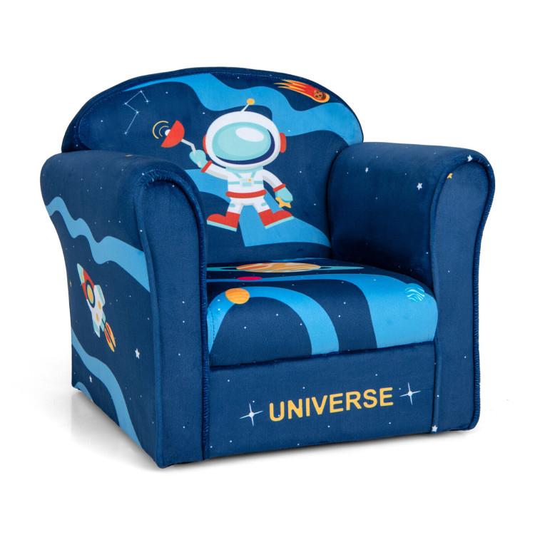 Toddler & Kids Room |  Toddler Upholstered Armchair with Solid Wooden Frame and High-density Sponge Filling Multicolor Furniture Multicolor