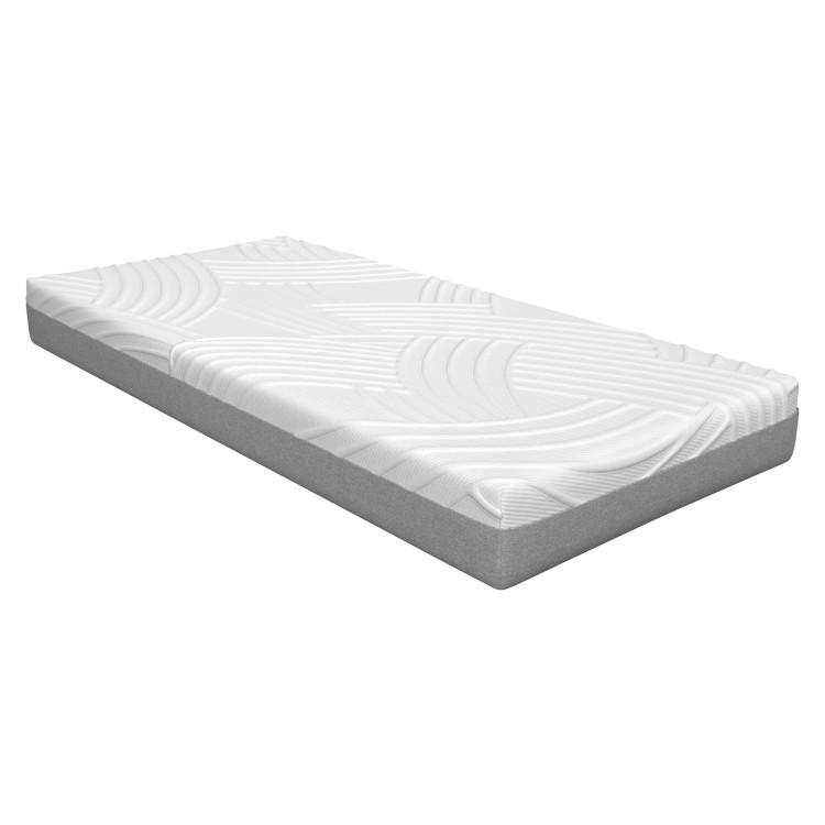 Mattresses |  Bed Mattress Gel Memory Foam Convoluted Foam for Adjustable Bed White + Gray Bedroom Mattresses